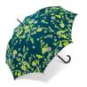 Parapluie canne Benetton fleurs et fond vert