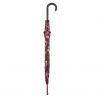 Parapluie canne Benetton fleurs et fond chocolat