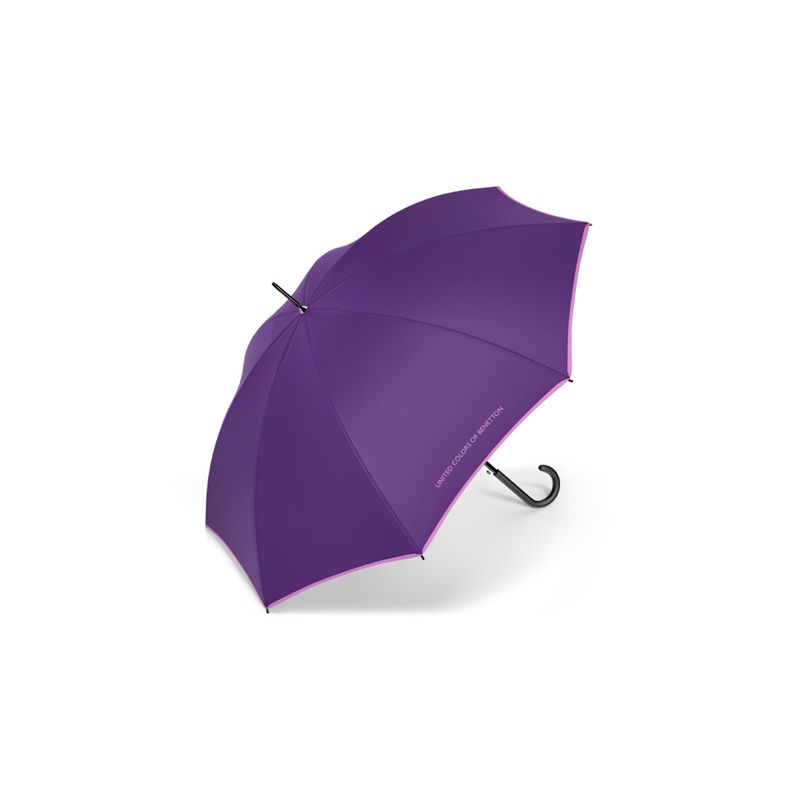 Parapluie droit violet Benetton