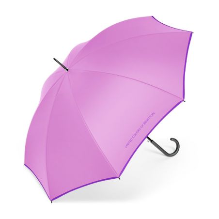 Parapluie long rose Benetton