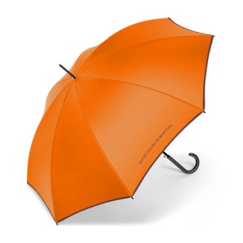 Parapluie droit orange citrouilleBenetton