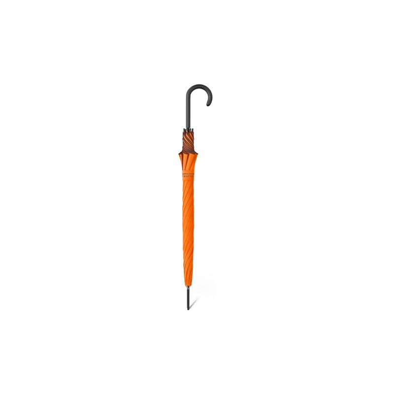 Parapluie droit orange citrouilleBenetton