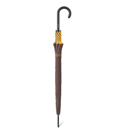 Parapluie droit marron chocolat Benetton