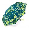 Parapluie pliant automatique Benetton fleurs et fond vert