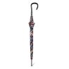 Parapluie canne Cardin motif floral noir