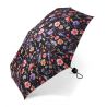 Micro parapluie pliant Cardin motif floral noir