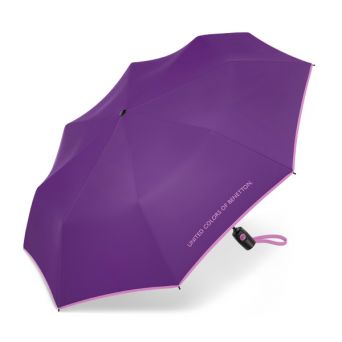 Parapluie automatique pliant violet Benetton