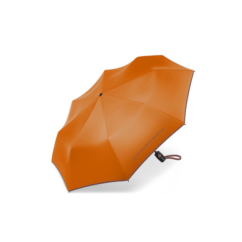 Parapluie automatique pliant orange citrouilleBenetton