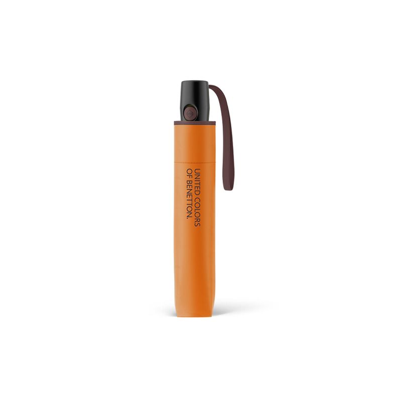 Parapluie automatique pliant orange citrouilleBenetton