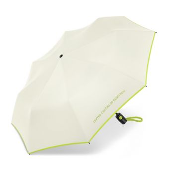 Parapluie automatique pliant couleur crème Benetton