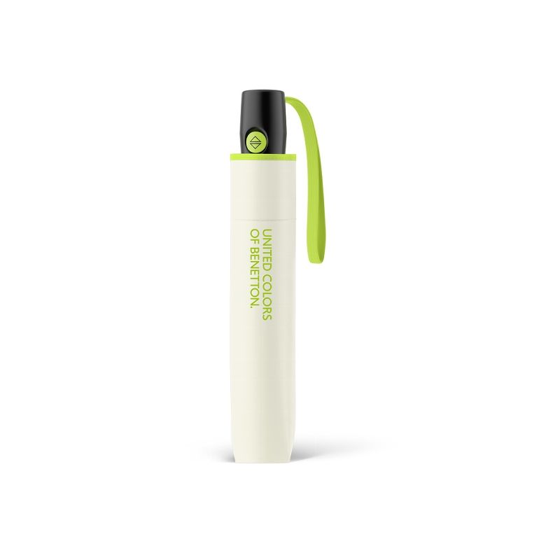 Parapluie automatique pliant couleur crème Benetton