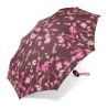 Parapluie pliant automatique Benetton fond marron chocolat