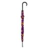 Parapluie canne fleurs oranges Benetton