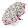 Parapluie pliant blanc et noir léopard Benetton