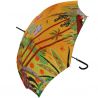 Parapluie de luxe canne tropical orange