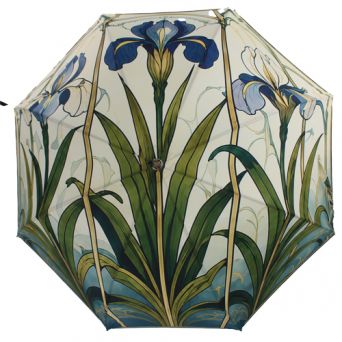 Parapluie canne haut de gamme motif art déco.