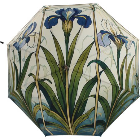 Parapluie canne haut de gamme motif art déco.