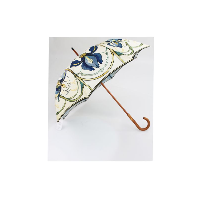 Parapluie canne haut de gamme motif art déco.