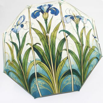 Parapluie pliable haut de gamme automatique motif art déco.