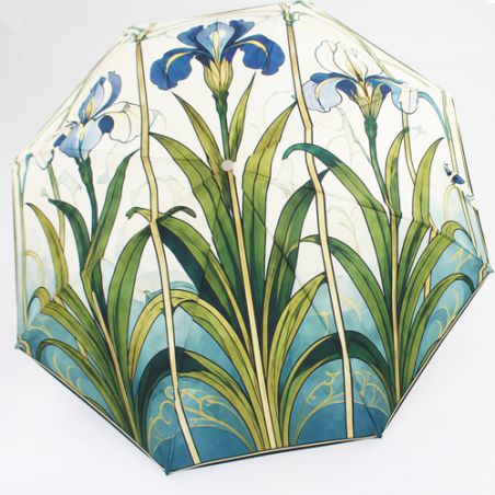 Parapluie pliable haut de gamme automatique motif art déco.