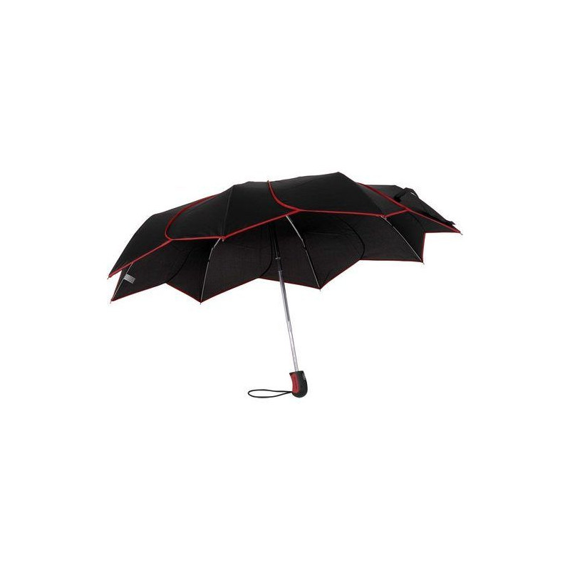 Parapluie pliable noir Pierre Cardin Sunflowers en forme de fleurs