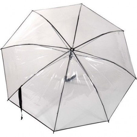 Parapluie Rainy Days transparent automatique  liseret noir