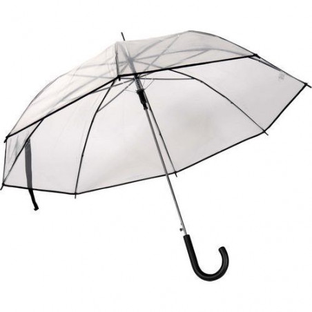 Parapluie Rainy Days transparent automatique  liseret noir