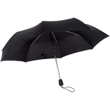 Parapluie pliant Esprit noir à rayures blanches
