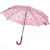 Parapluie enfant transparent avec des coeurs