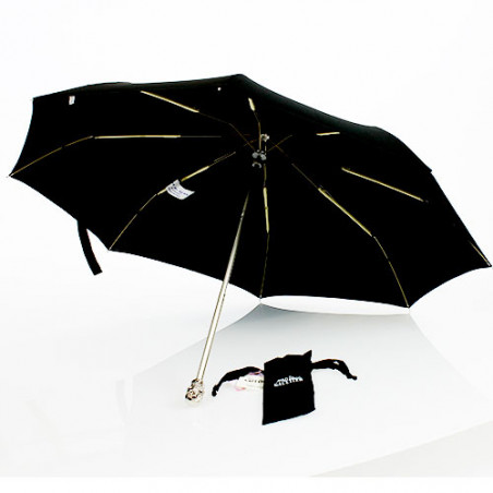Parapluie noir "tête de mort" Jean Paul Gaultier