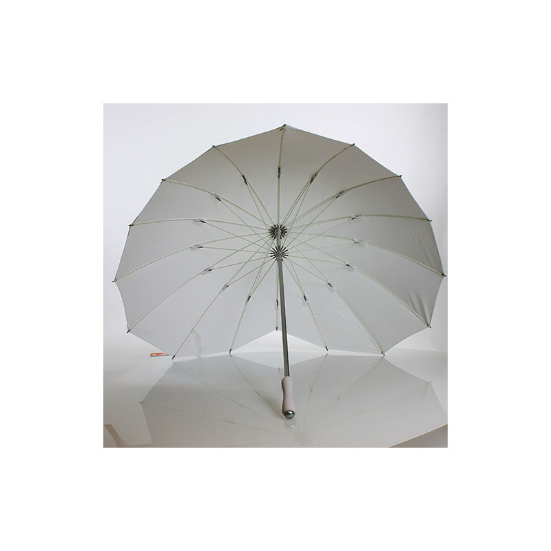 Parapluie forme de cœur écru Parapluie forme de cœur écru