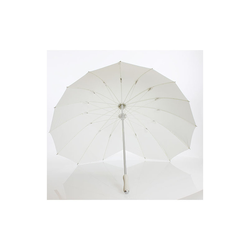 Parapluie forme de cœur blanc