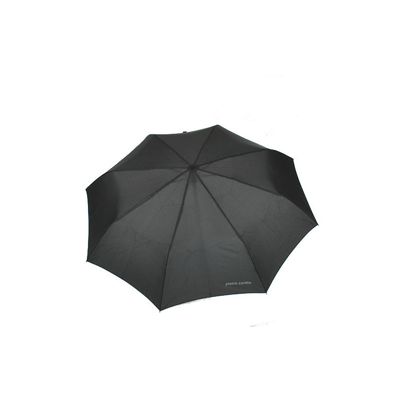 Parapluie pliant noir poignée ronce de noyer Pierre Cardin automatique 