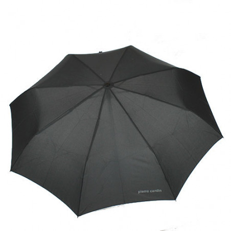 Parapluie pliant noir poignée ronce de noyer Pierre Cardin automatique 