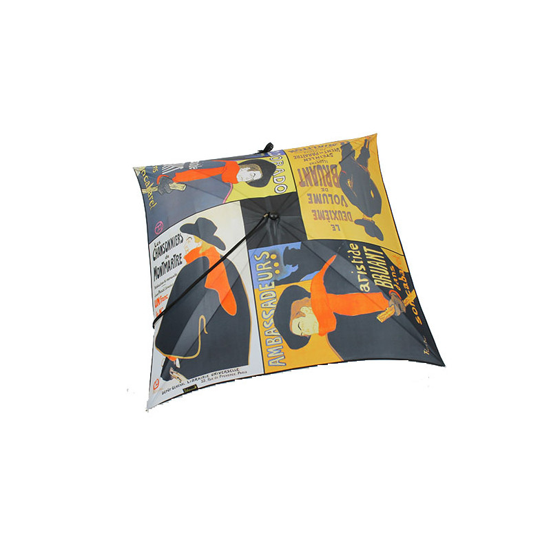 Parapluie carré affiches Toulouse Lautrec