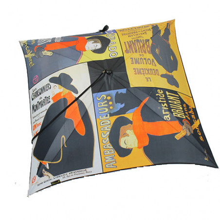 Parapluie carré affiches Toulouse Lautrec