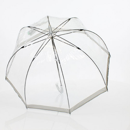 Parapluie transparent argent Fulton