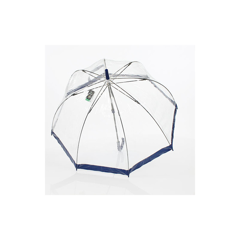 Parapluie transparent bleu navy Fulton