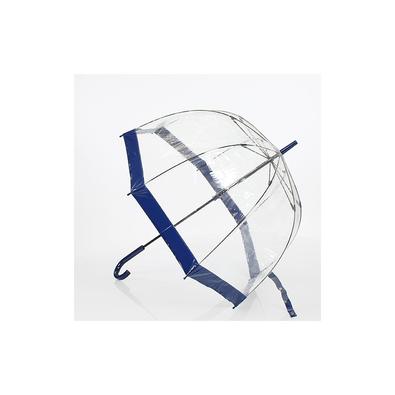 Parapluie transparent bleu navy Fulton
