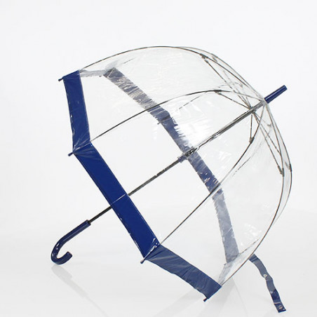Parapluie transparent bleu navy Fulton