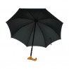 Parapluie noir canne réglable en hauteur