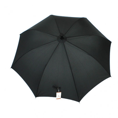 Parapluie noir canne réglable en hauteur