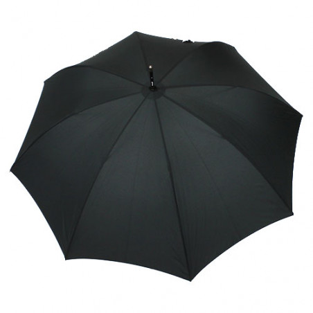 Parapluie noir homme poignée bambou