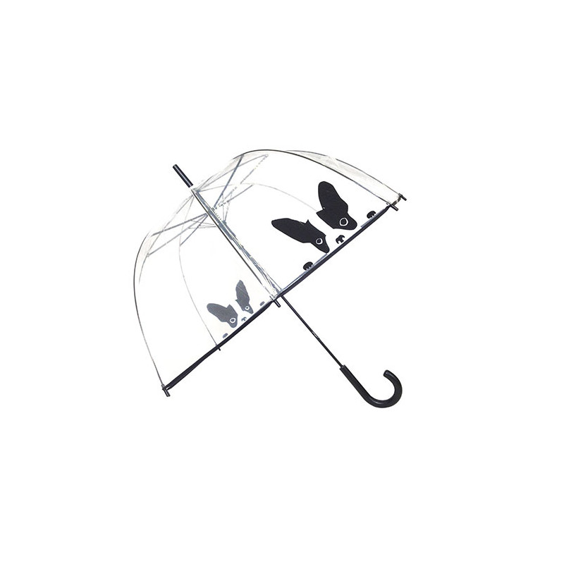 Parapluie transparent motif chien