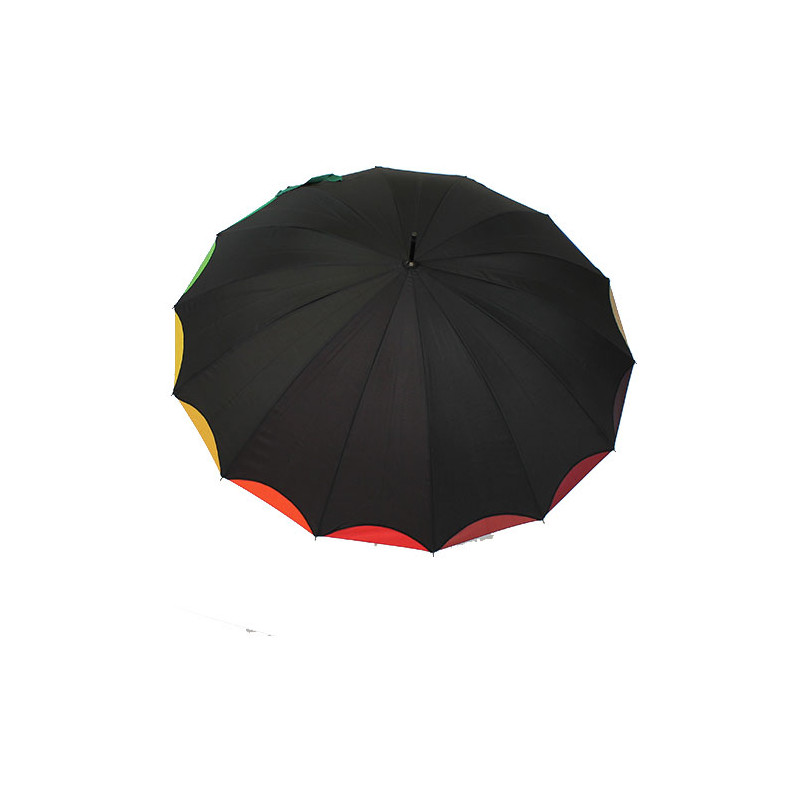 Parapluie long doublé arc en ciel