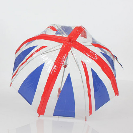 Parapluie enfant transparent Union Jack fulton