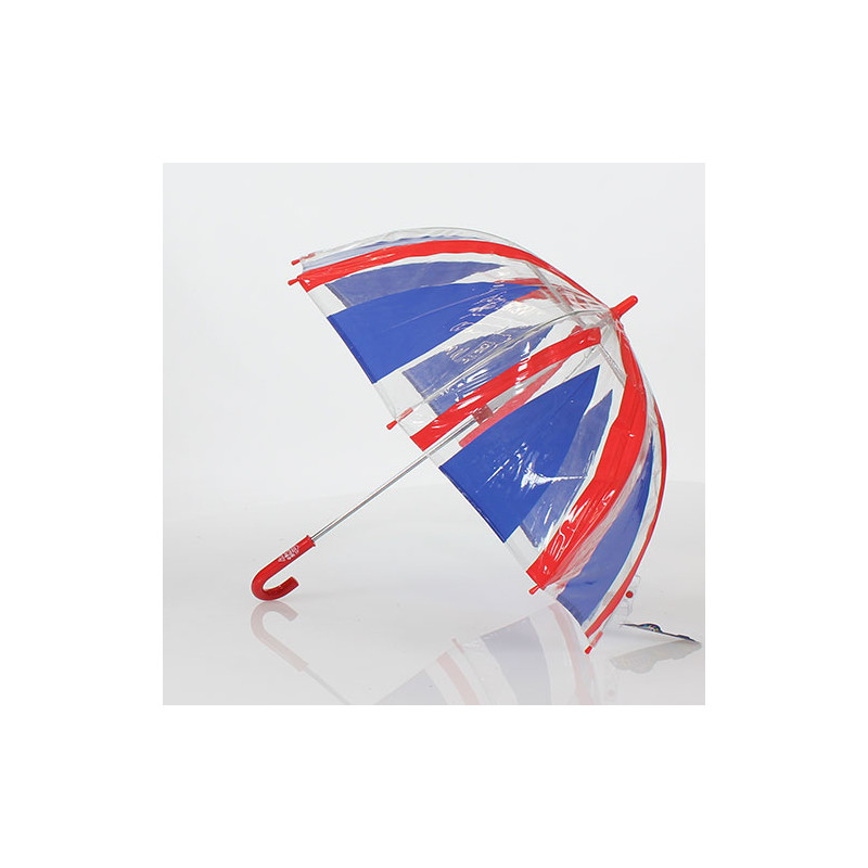 Parapluie enfant transparent Union Jack fulton