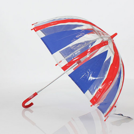 Parapluie enfant transparent Union Jack fulton