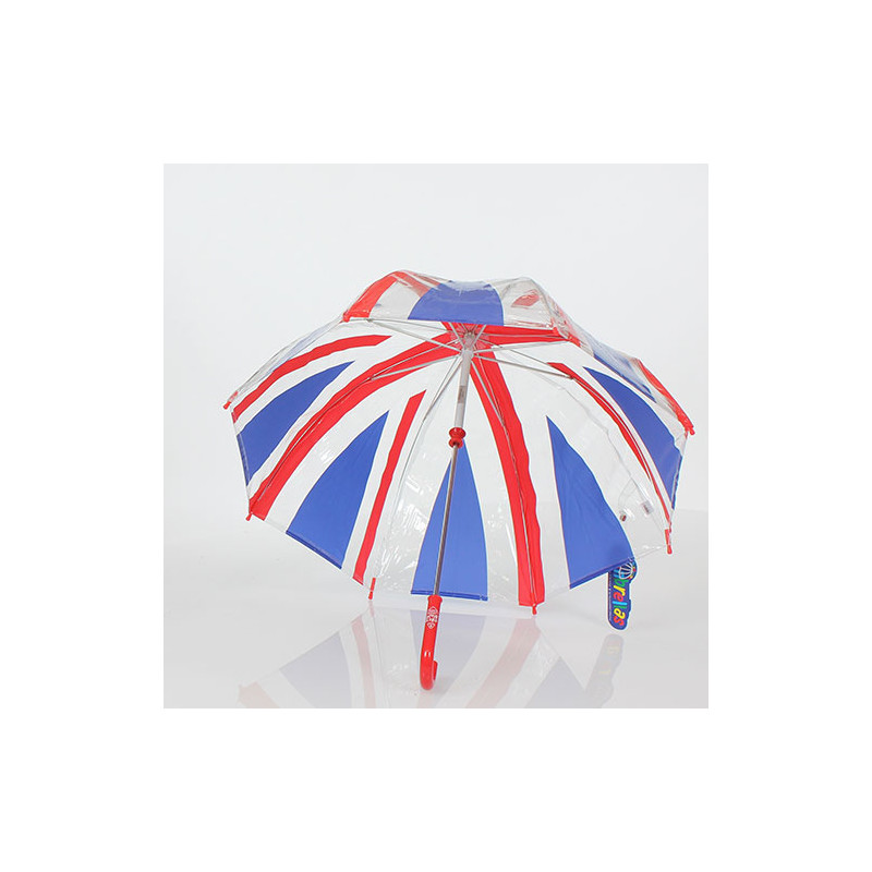 Parapluie enfant transparent Union Jack fulton