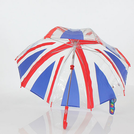 Parapluie enfant transparent Union Jack fulton